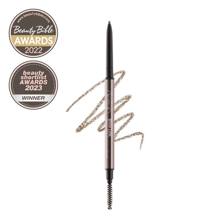gorgeous delilah Cosmetics Brow Line Retractable Pencil with Brush - Ash