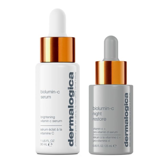 gorgeous Dermalogica Biolumin-C Vitamin C Serum 30ml and Biolumin-C Night Restore 25ml Duo