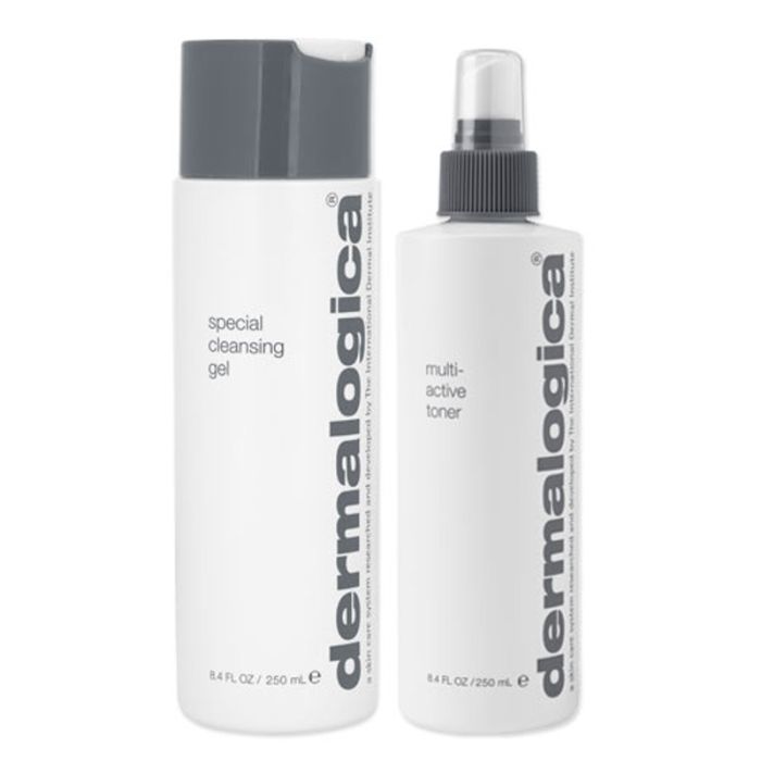 gorgeous Dermalogica Special Cleansing Gel 250ml & Multi-Active Toner 250ml Duo