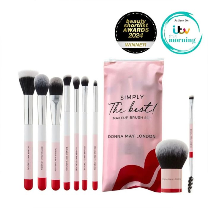 gorgeous Donna May London Full Size Makeup Brush Set