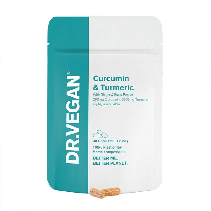 gorgeous DR.VEGAN Organic Curcumin & Turmeric 30 Capsules