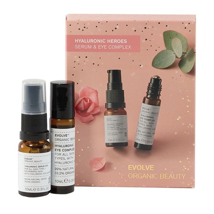 gorgeous Evolve Organic Beauty Hyaluronic Heroes (Worth £32 )