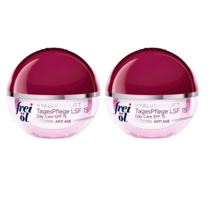 gorgeous Frei Ol Skincare Day Care SPF 15 for Demanding Skin 2 x 50ml Double