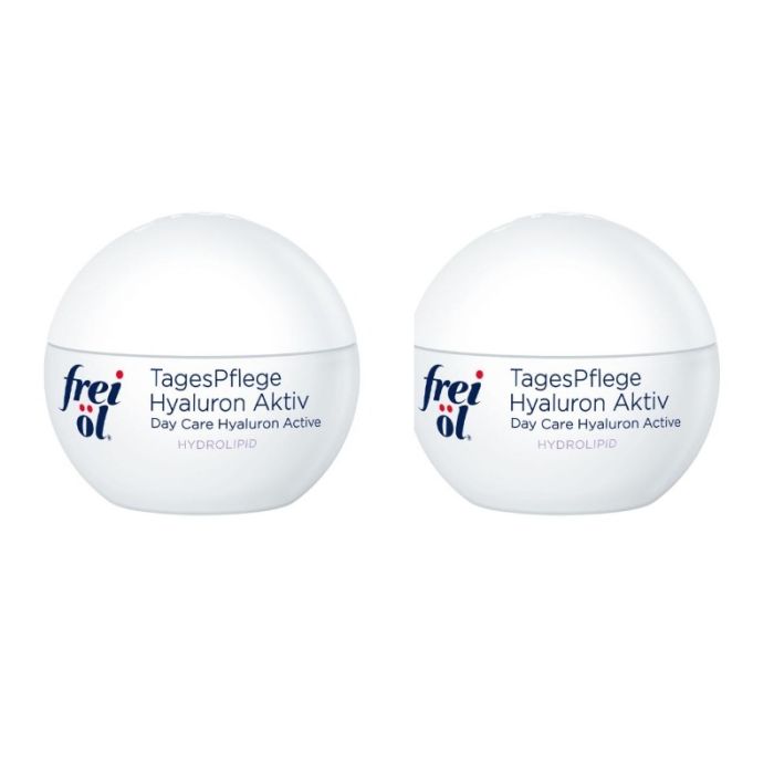 gorgeous Frei Ol Skincare Hydrolipid Day Care Hyaluron Active Moisturiser 2 x 50ml Double