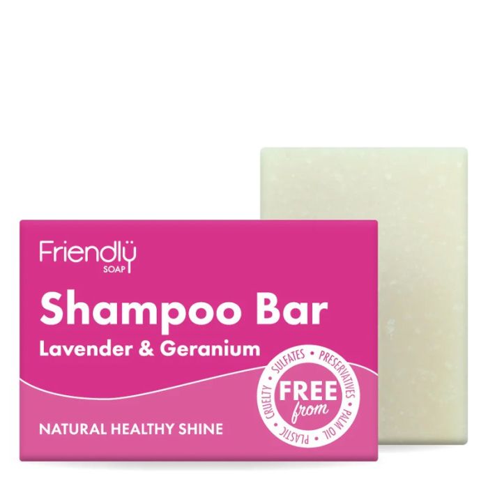 gorgeous Friendly Soap Lavender & Geranium Shampoo Bar 95g