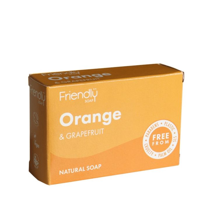 gorgeous Friendly Soap Orange & Grapefruit Natural Soap 95g