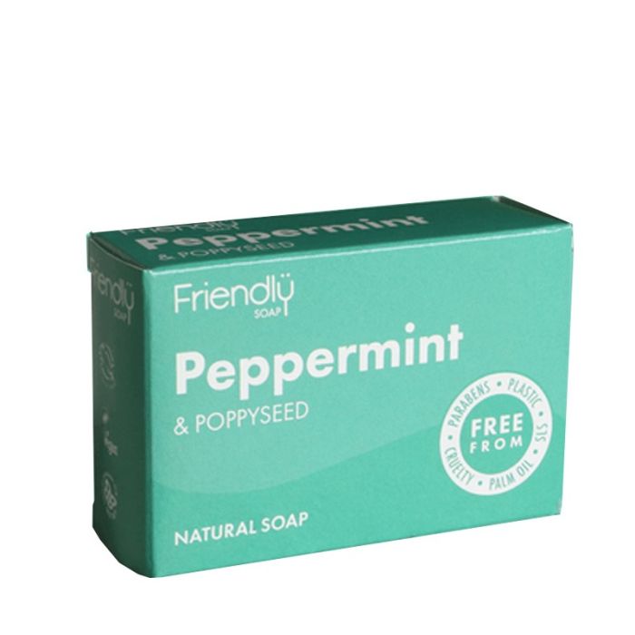 gorgeous Friendly Soap Peppermint & Poppyseed Natural Soap 95g
