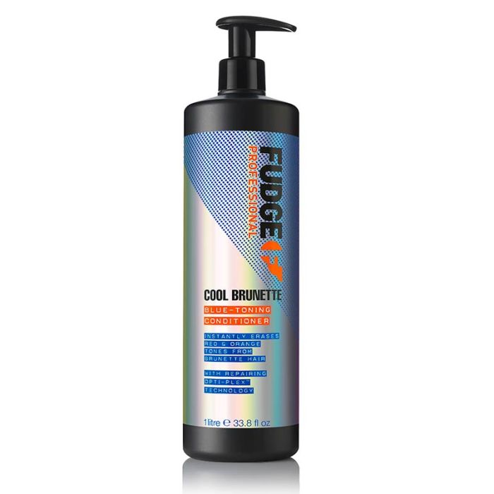 gorgeous Fudge Cool Brunette Blue Toning Conditioner 1000ml Worth £56
