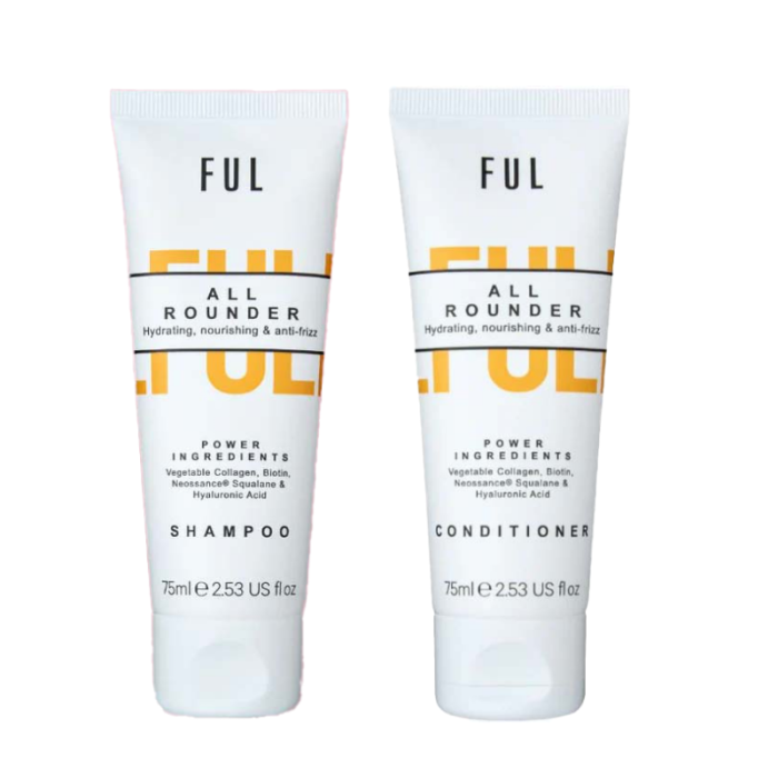 gorgeous FUL All Rounder Shampoo Deluxe Mini 75ml & All Rounder Conditioner Deluxe Mini 75ml Duo