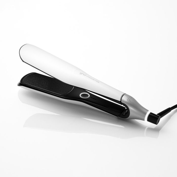 gorgeous ghd Chronos Max Wide Plate Hair Straightener - White