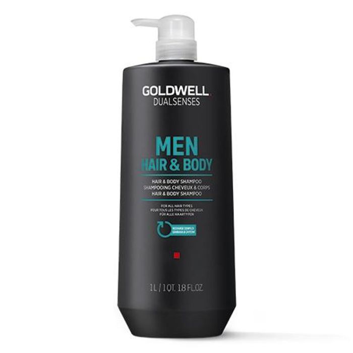 gorgeous Goldwell Dualsenses Men Hair & Body Shampoo 1000ml - Worth £64