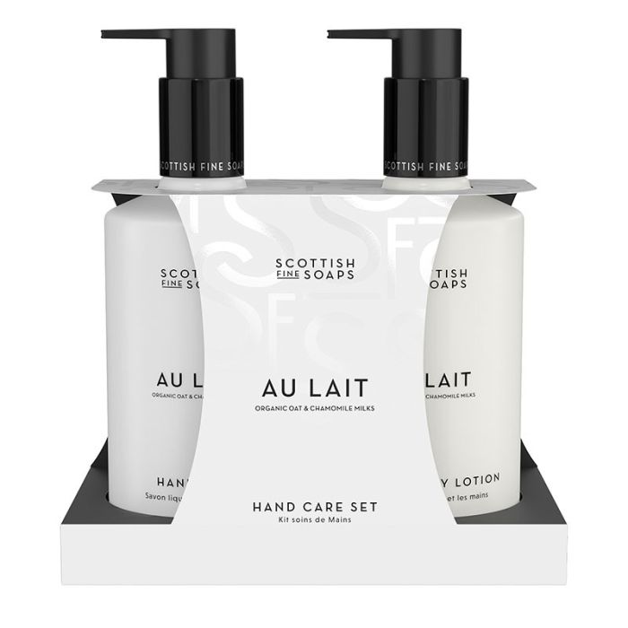 gorgeous Scottish Fine Soaps Au Lait Hand Care Set