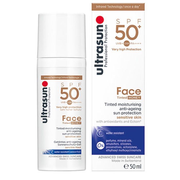 gorgeous Ultrasun Face Tinted SPF 50+ 50ml - Honey