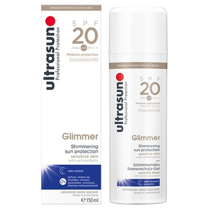 gorgeous Ultrasun Sensitive Glimmer SPF20 150ml