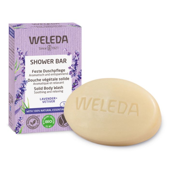 gorgeous Weleda Lavender & Vetiver Shower Bar 75g
