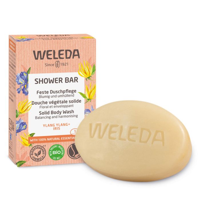 gorgeous Weleda Ylang Ylang & Iris Shower Bar 75g
