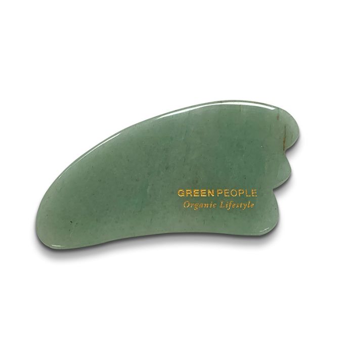 gorgeous Green People Branded Gua Sha with Bag - Jade
