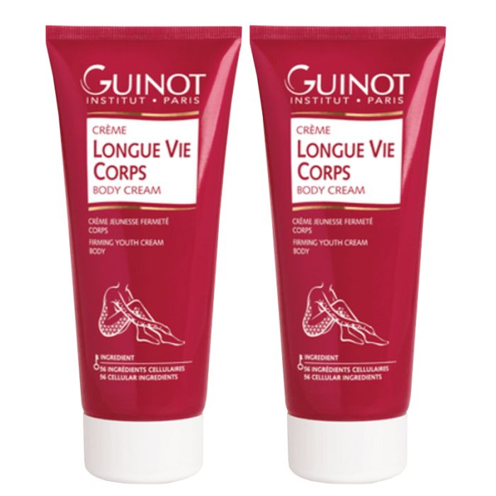 gorgeous Guinot Creme Longue Vie Corps 2x200ml Double