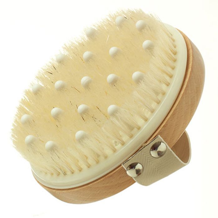 gorgeous Hydréa London Combination Detox Massage Brush with Natural Bristles & Flexable Rubber Nodules (WSH12H)
