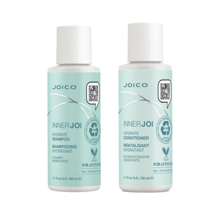 gorgeous Joico InnerJoi Hydration Shampoo 50ml & InnerJoi Hydration Conditioner 50ml Duo