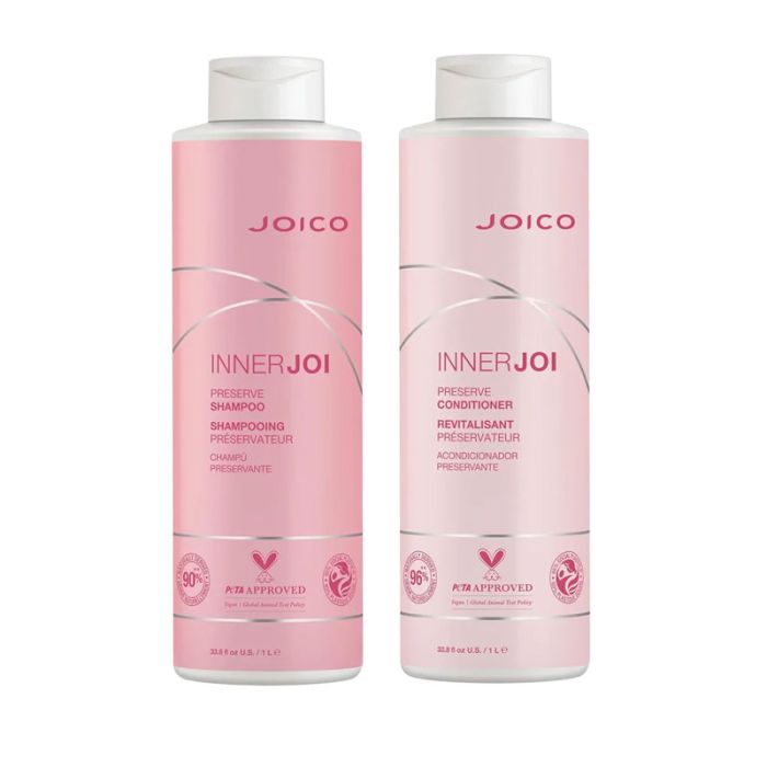 gorgeous Joico InnerJoi Preserve Shampoo 1000ml & InnerJoi Preserve Conditioner 1000ml Duo