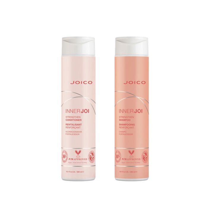 gorgeous Joico InnerJoi Strengthen Shampoo 300ml & InnerJoi Strengthen Conditioner 300ml Duo