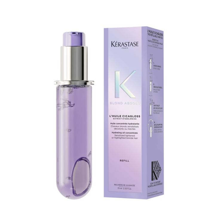 gorgeous Kérastase Blond Absolu Hair Oil Huile Cicagloss Refill Capsule 75ml