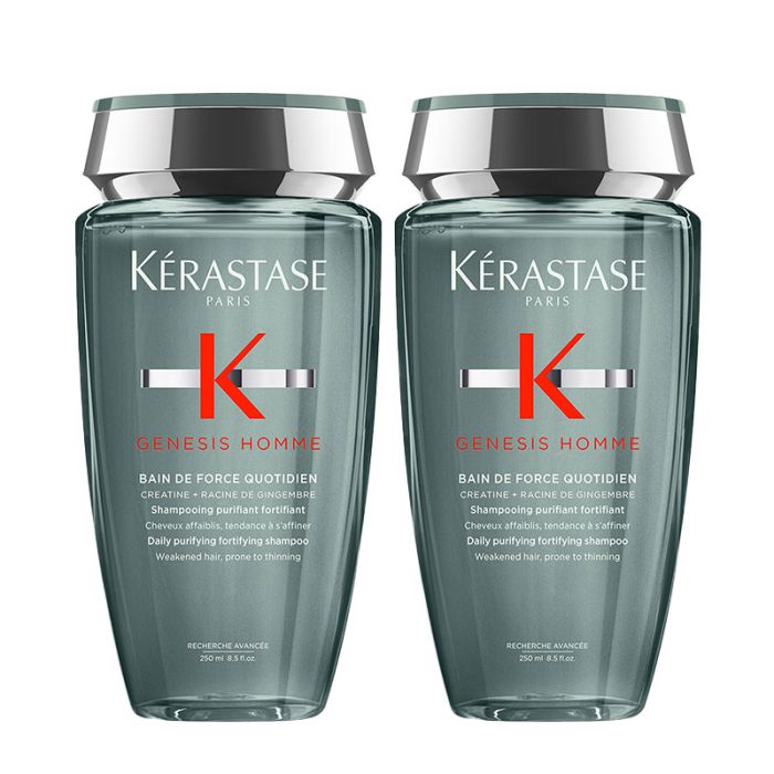 gorgeous Kérastase Genesis Homme Daily Purifying Fortifying Shampoo 250ml Double