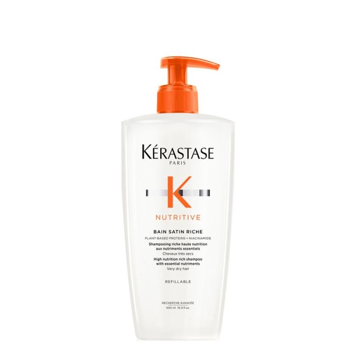 gorgeous Kérastase Nutritive Bain Satin Riche Shampoo Refillable Bottle 500ml