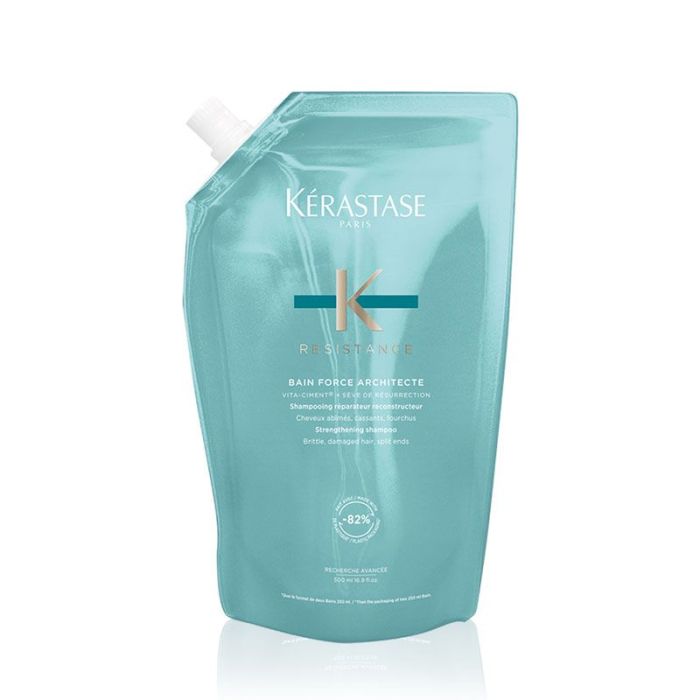 gorgeous Kérastase Resistance Bain Force Architecte Shampoo Refill Pouch 500ml