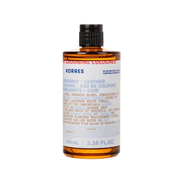 gorgeous Korres Achillea Mens Eau De Cologne Bergamot Leather 100ml