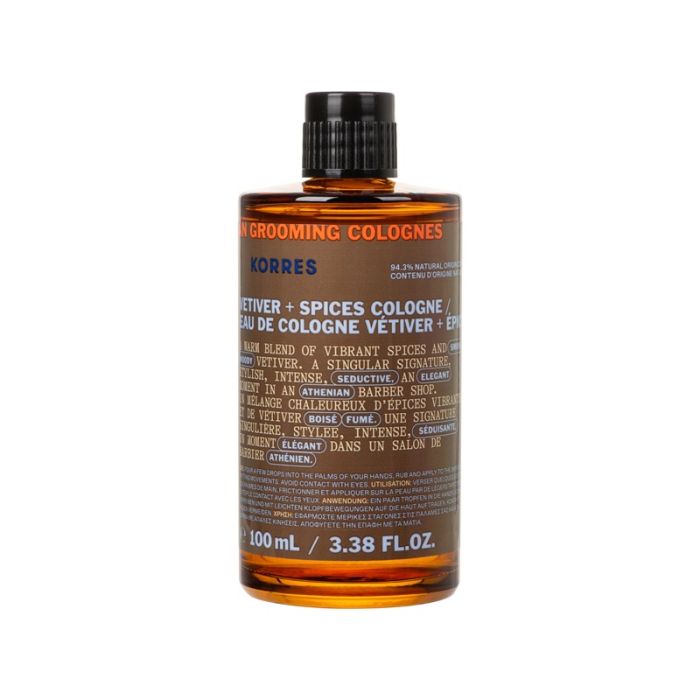 gorgeous Korres Achillea Mens Eau De Cologne Vetiver & Spices 100ml