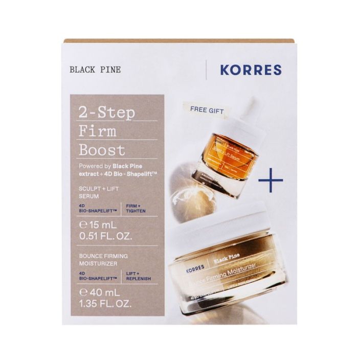 gorgeous Korres Black Pine 2-Step Firm Boost Gift Set