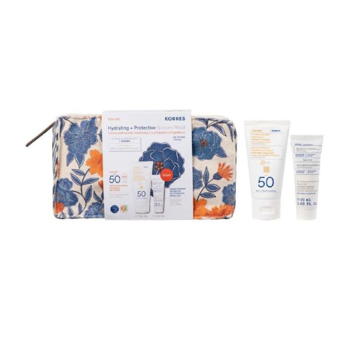 gorgeous Korres Hydrating & Protective Suncare Ritual (Worth £60 ): Yoghurt Tinted SPF 50 + Greek Yoghurt Gel-Cream 20ml