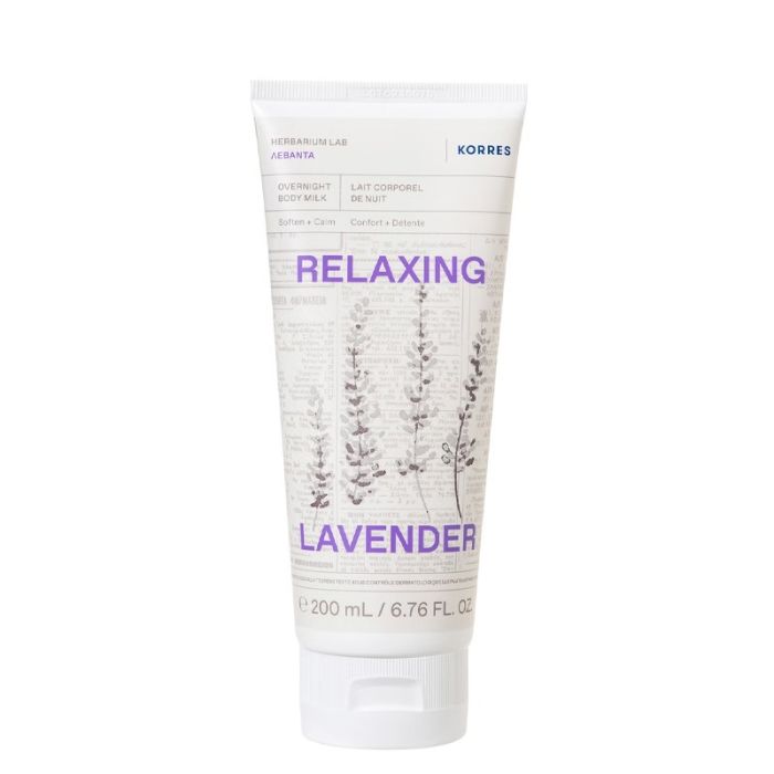 gorgeous Korres Overnight Body Milk Relaxing Lavender 200ml