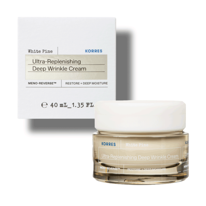 gorgeous Korres White Pine Ultra-Replenishing Deep Wrinkle Cream Very Dry Skin 40ml