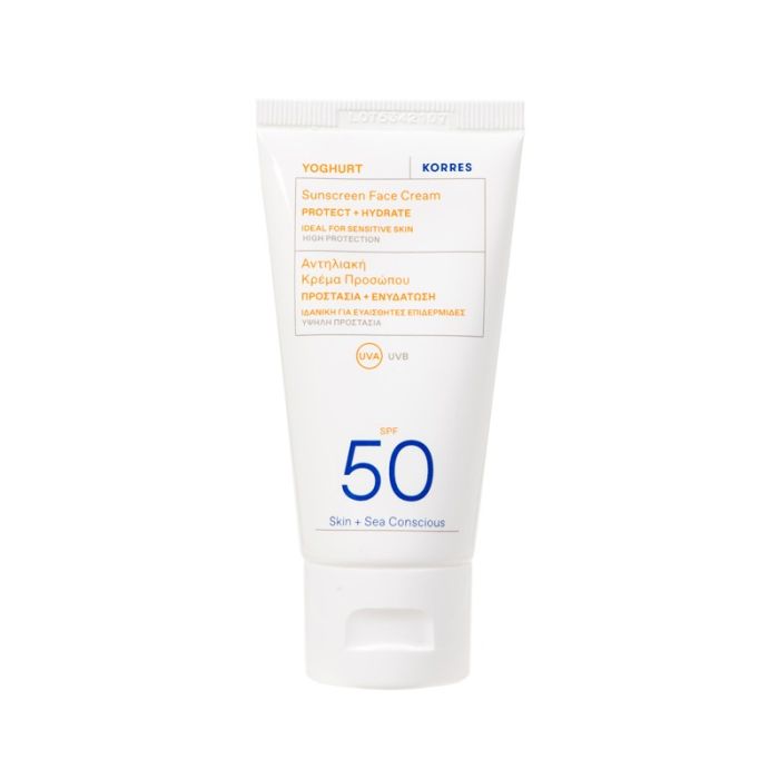gorgeous Korres Yoghurt Sunscreen Face Cream SPF50 50ml