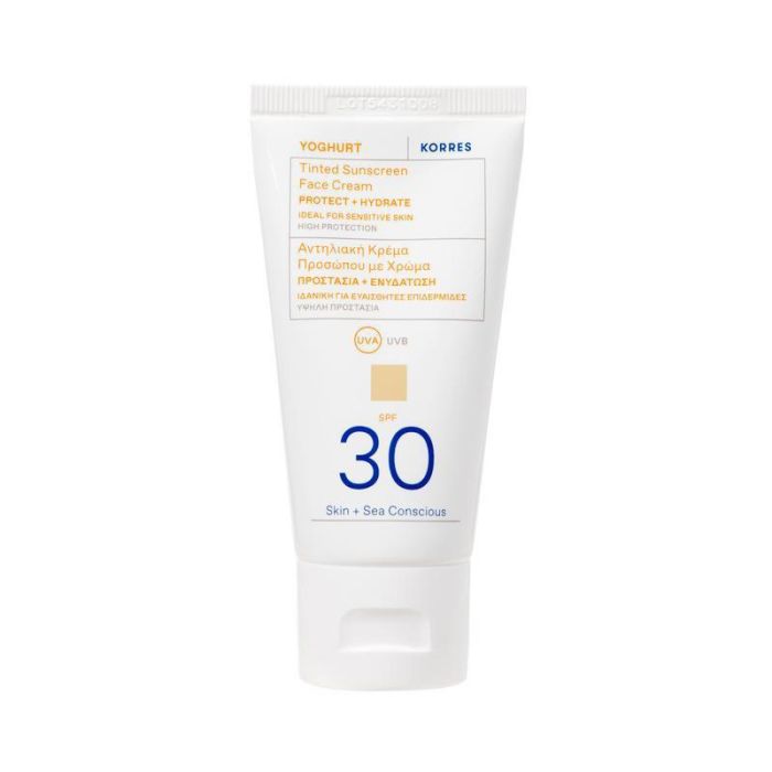 gorgeous Korres Yoghurt Tinted Sunscreen Face Cream SPF30 50ml