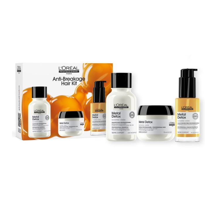 gorgeous L'Oreal Professionnel Metal Detox Anti-breakage Mini Trio Kit