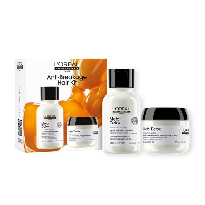 gorgeous L'Oreal Professionnel Metal Detox Anti-breakage Mini Shampoo & Hair Mask Kit