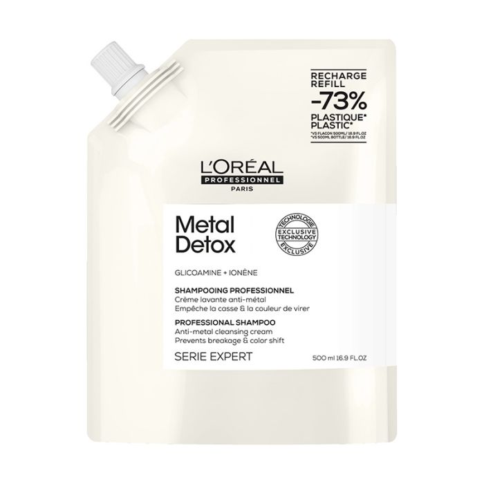 gorgeous L'Oreal Professionnel Metal Detox Shampoo Refill Pack 500ml