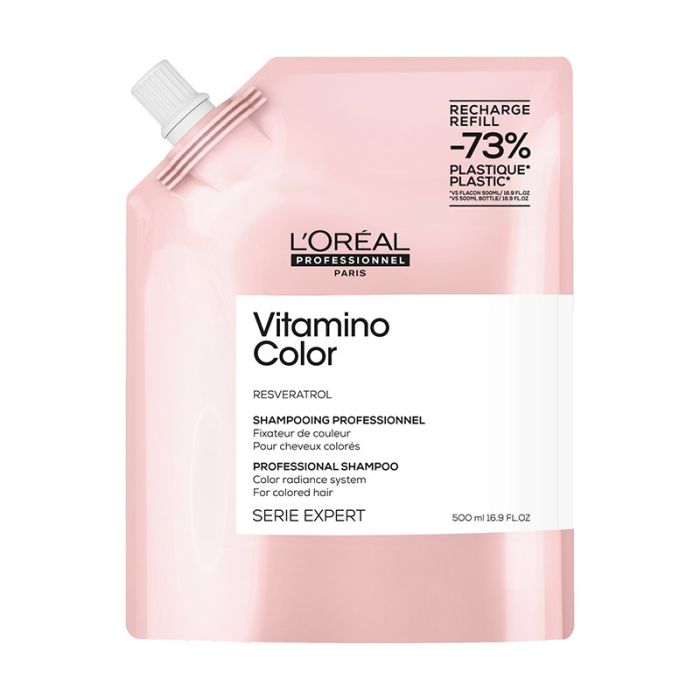 gorgeous L’Oréal Professionnel Vitamino Color Shampoo Refill Pack 500ml