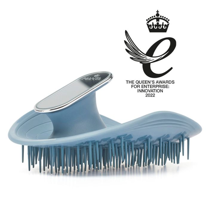 gorgeous Manta Mirror Healthy Hair & Scalp Brush Blue
