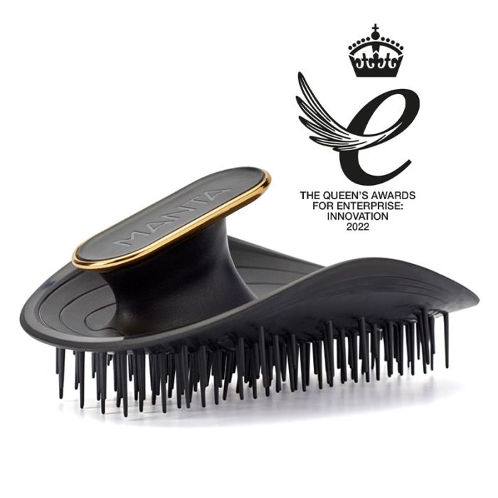 gorgeous Manta Original Healthy Hair & Scalp Brush - Black