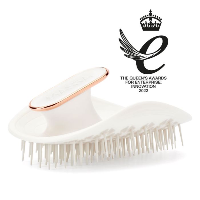 gorgeous Manta Original Healthy Hair & Scalp Brush - White