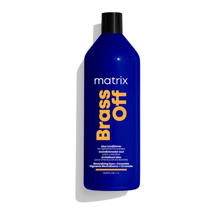 gorgeous Matrix Brass Off Blue Toning Pigmented Conditioner For Lightened Brunette Hair 1000ml