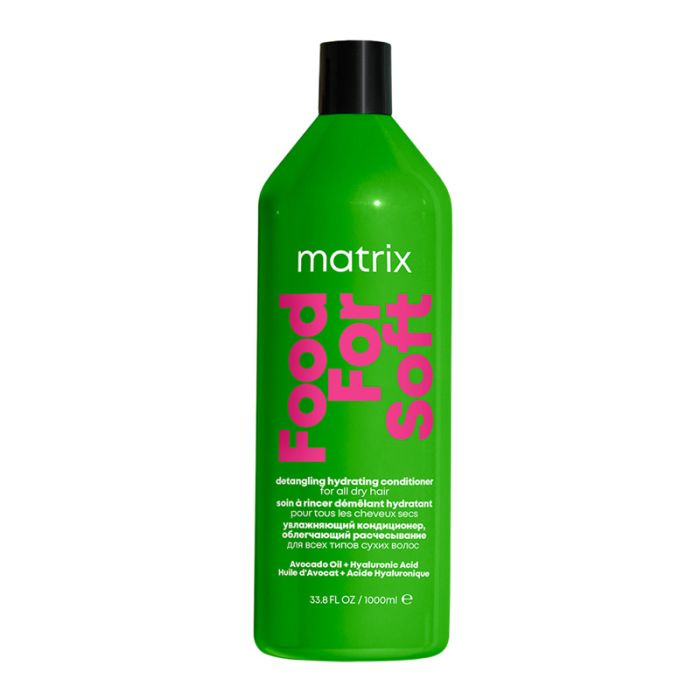 gorgeous Matrix Food For Soft Detangling Conditioner with Avocado Oil and Hyaluronic Acid for Dry Hair 1000ml
