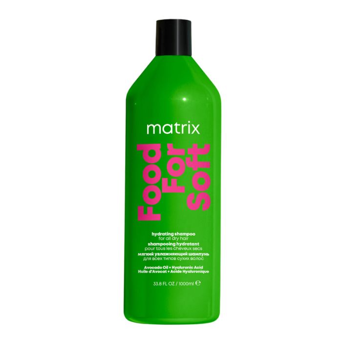 gorgeous Matrix Food For Soft Hydrating Shampoo with Avocado Oil and Hyaluronic Acid for Dry Hair 1000ml