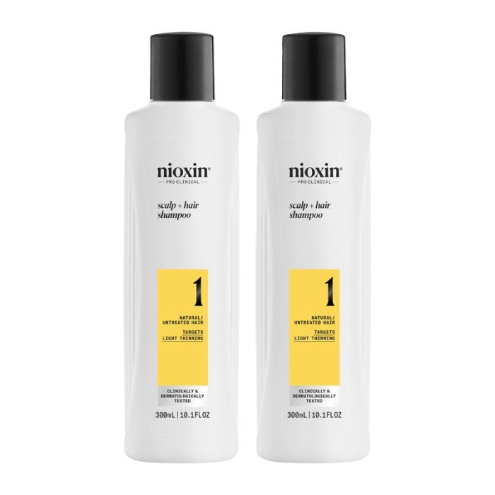gorgeous Nioxin Systems Shampoo System 1 300ml Double