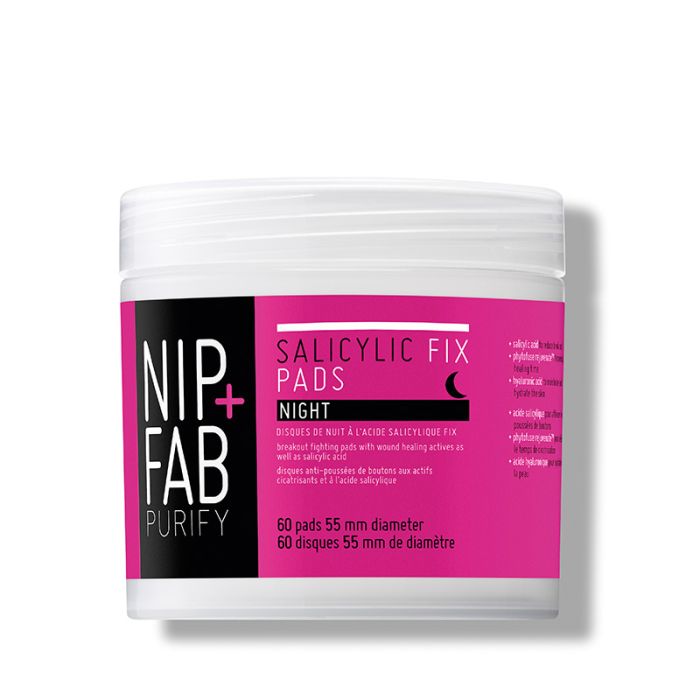 gorgeous NIP+FAB Salicylic Fix Night Pads x 60 Pads